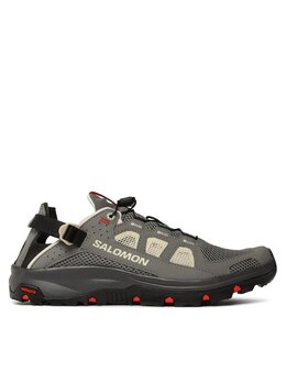 Salomon: Серые сандалии 