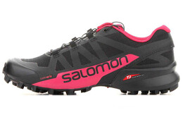 Salomon: Чёрные ботинки 