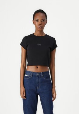 Calvin Klein Jeans: Чёрная футболка 