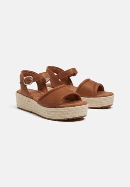 Timberland: Коричневые босоножки 