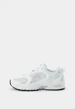 New Balance: Белые кроссовки 
