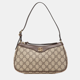 Gucci: Коричневая сумка  GG Supreme