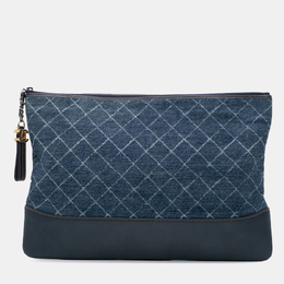 Chanel: Голубой клатч 