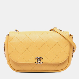 Chanel: Жёлтая сумка 