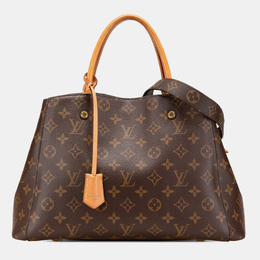 Louis Vuitton: Коричневая сумка  Montaigne