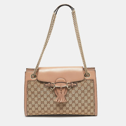 Gucci: Бежевая сумка  GG