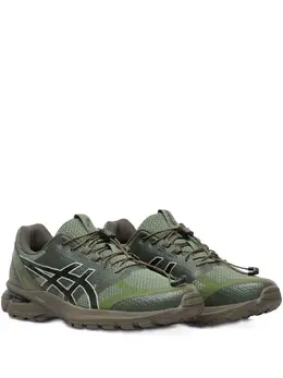 ASICS: Зелёные кроссовки  Gel
