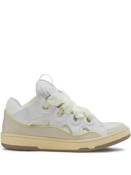 Lanvin: Белые кроссовки  Curb
