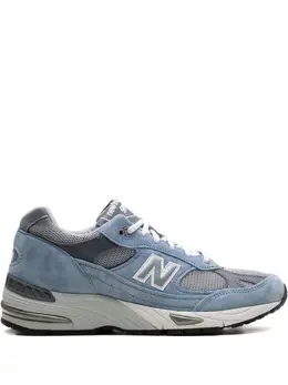 New Balance: Голубые кроссовки  991
