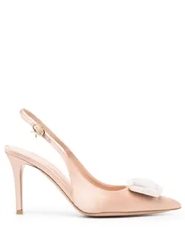 Gianvito Rossi: Бежевые туфли 