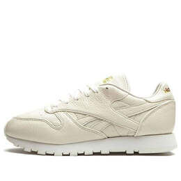 Reebok: Бежевые кроссовки  Classic Leather