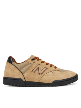 New Balance: Бежевые кроссовки 