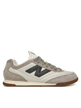 New Balance: Серые кроссовки 