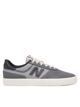 New Balance: Серые кроссовки 