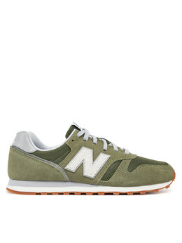 New Balance: Зелёные кроссовки 