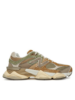 New Balance: Кроссовки цвета хаки 
