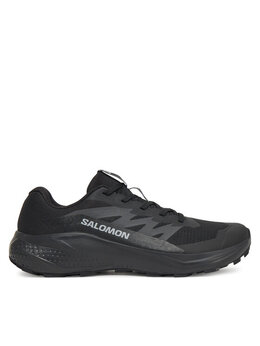 Salomon: Чёрные кроссовки 