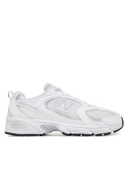 New Balance: Белые кроссовки 