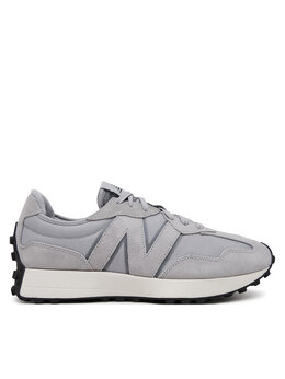 New Balance: Серые кроссовки 