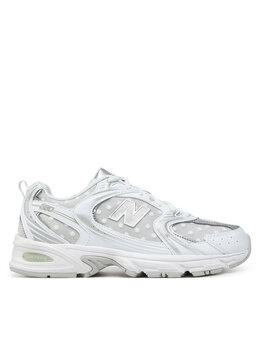 New Balance: Белые кроссовки 