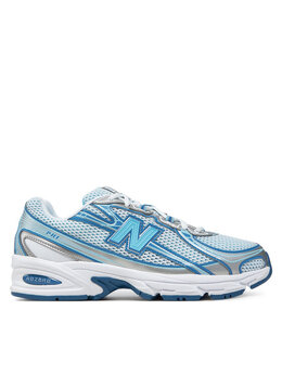 New Balance: Синие кроссовки 