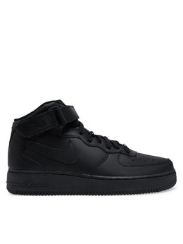 Nike: Чёрные кроссовки  Air Force 1