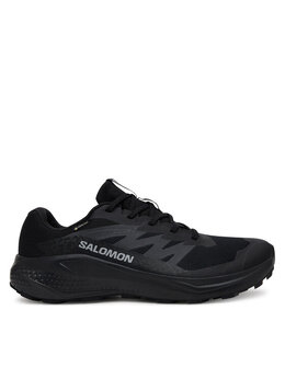 Salomon: Чёрные кроссовки 