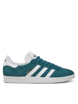 Adidas: Зелёные кроссовки  Gazelle