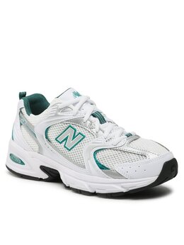 New Balance: Белые кроссовки 