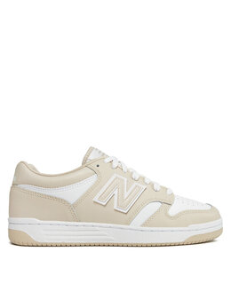 New Balance: Бежевые кроссовки 