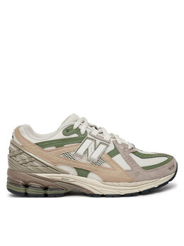 New Balance: Бежевые кроссовки 