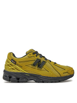 New Balance: Зелёные кроссовки 