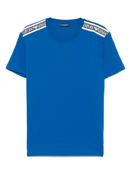 Emporio Armani: Голубая футболка 
