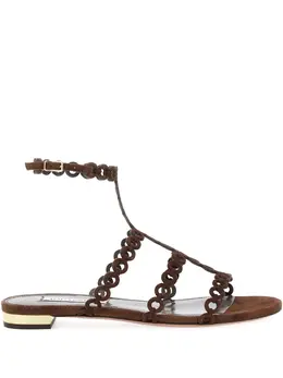 Aquazzura: Коричневые сандалии 
