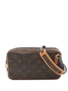 Louis Vuitton Pre-Owned: Коричневая сумка через плечо 
