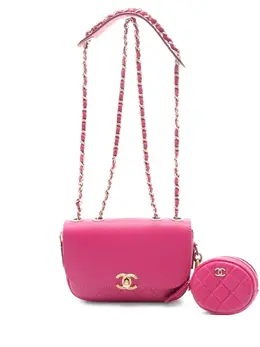 CHANEL Pre-Owned: Розовая сумка 