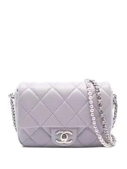 CHANEL Pre-Owned: Серебристая сумка 