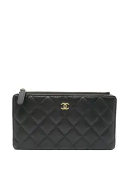 CHANEL Pre-Owned: Чёрный кошелёк 