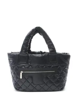 CHANEL Pre-Owned: Чёрная сумка-шоппер 