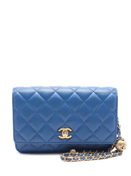 CHANEL Pre-Owned: Голубая сумка 