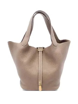 Hermès Pre-Owned: Коричневая сумка-шоппер 