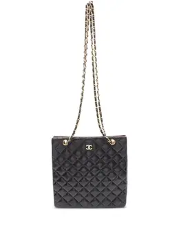 CHANEL Pre-Owned: Чёрная сумка 
