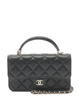 CHANEL Pre-Owned: Чёрная сумка 