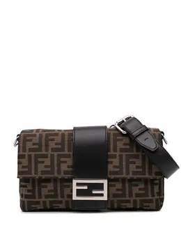 Fendi Pre-Owned: Коричневая сумка через плечо 