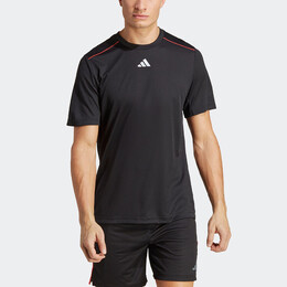Adidas: Чёрная футболка 