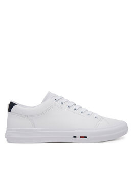Tommy Hilfiger: Белые кроссовки 