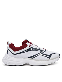 Tommy Hilfiger: Белые кроссовки  Tech