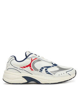 Tommy Jeans: Белые кроссовки 