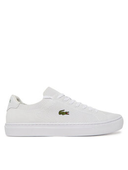 Lacoste: Белые кроссовки 