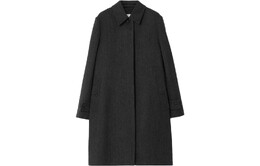 Burberry: Серое пальто 